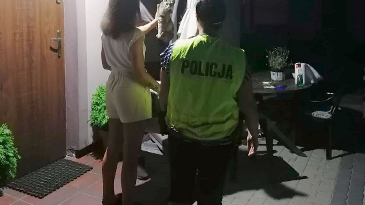 właściciele uratowanej kotki