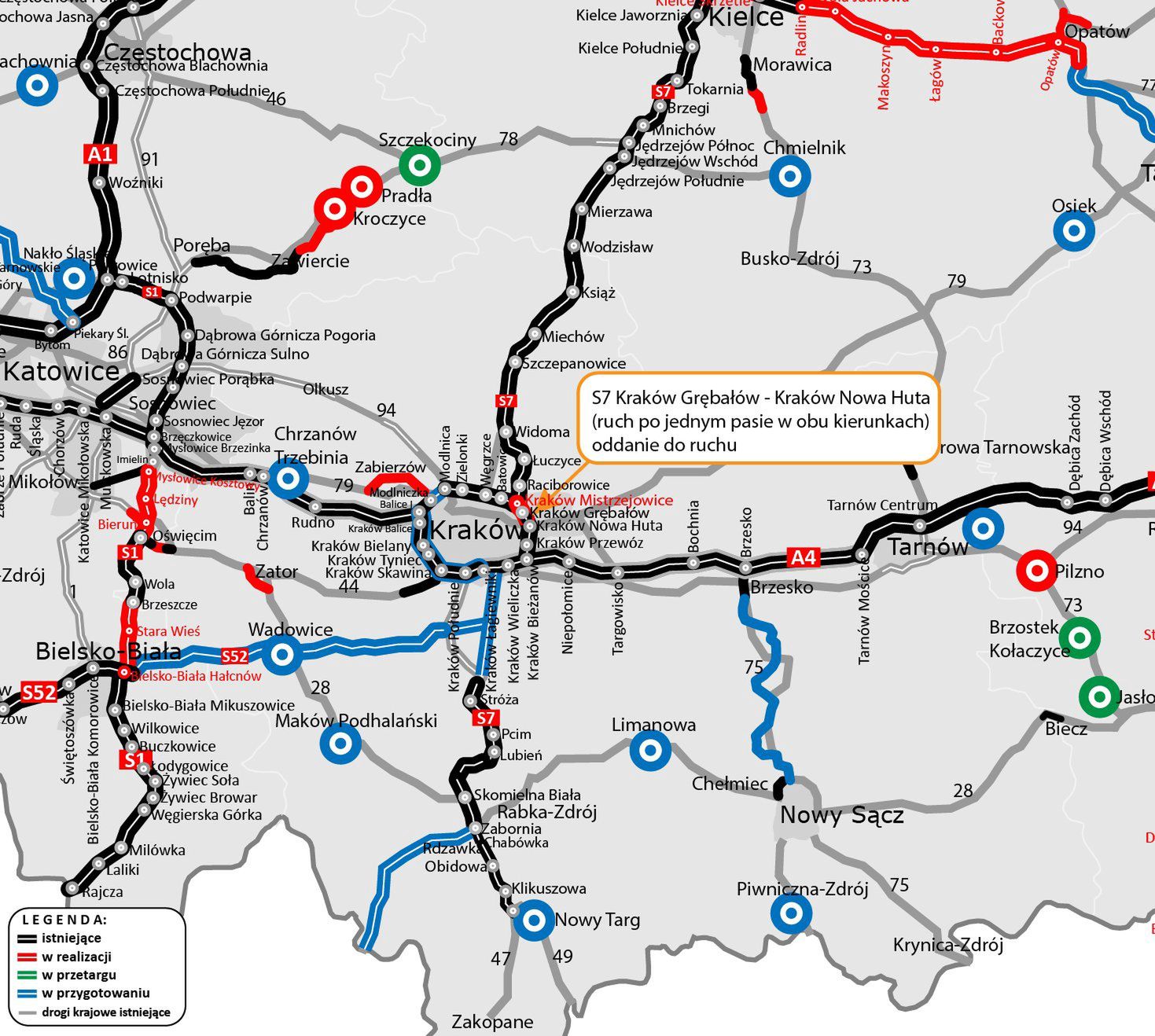 Mapa realizacji inwestycji