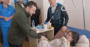 Własnym ciałem osłoniła młodszego brata. Wołodymyr Zełenski odwiedził ją w szpitalu