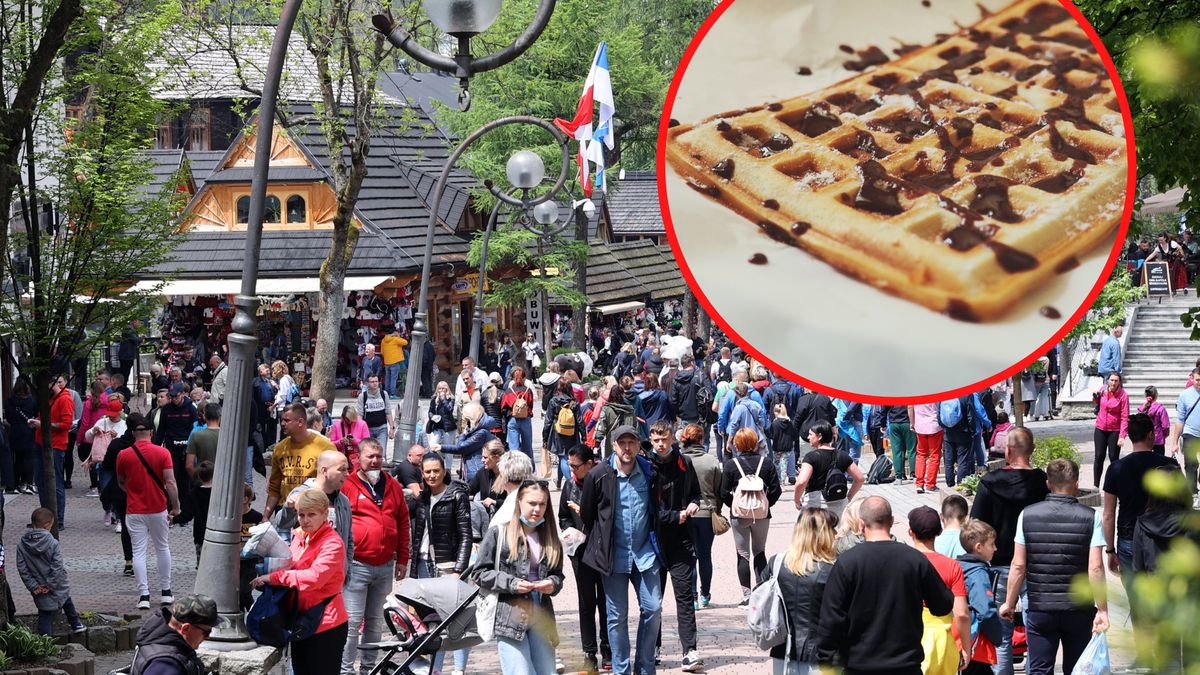 Ile kosztują gofry na Krupówkach? Cena zwala z nóg