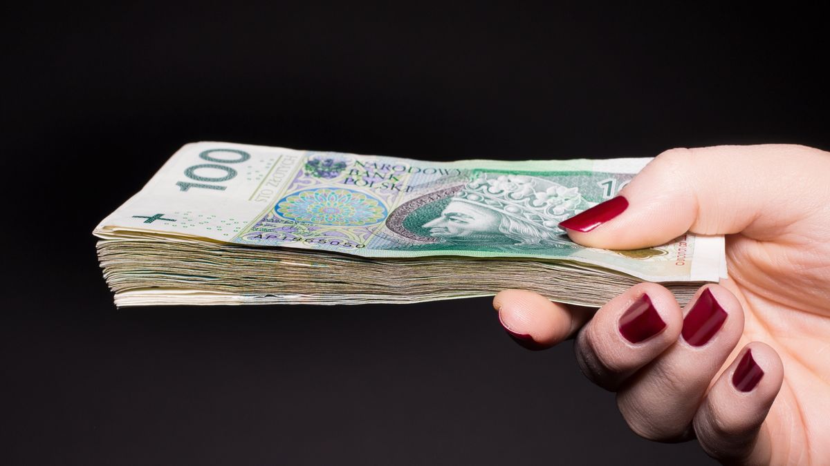 pieniądze, banknoty, złoty, sto złotych, waluta, waluty