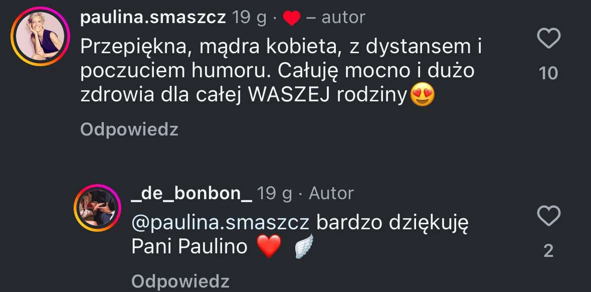 Paulina Smaszcz komentuje ciążowe kadry partnerki Hakiela