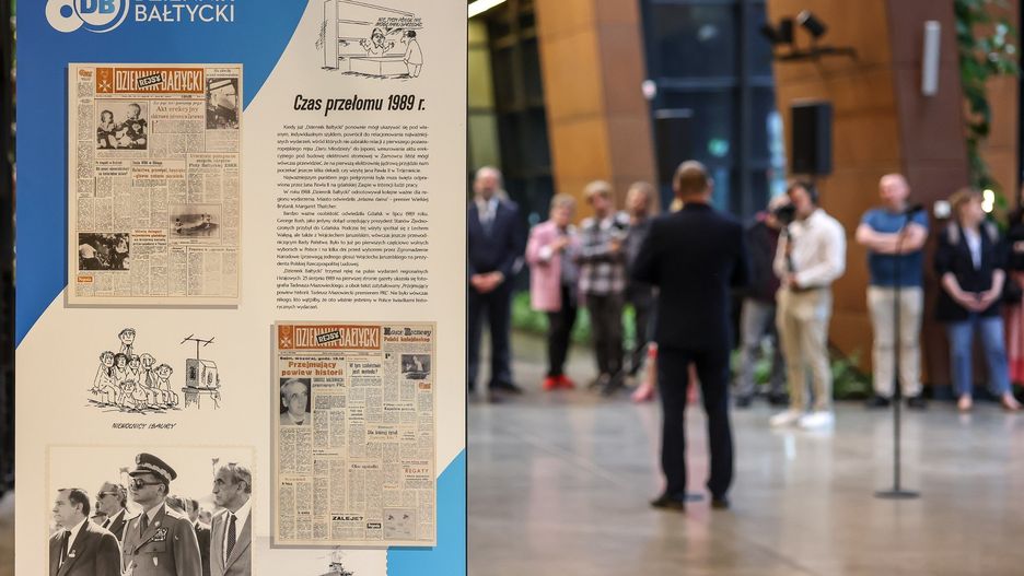 Otwarcie wystawy z okazji 80-lecia &#34;Dziennika Bałtyckiego&#34; w ECS