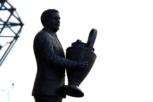 Pomnik Jocka Steina przed stadionem Celticu / fot. Ian MacNicol / Getty Images