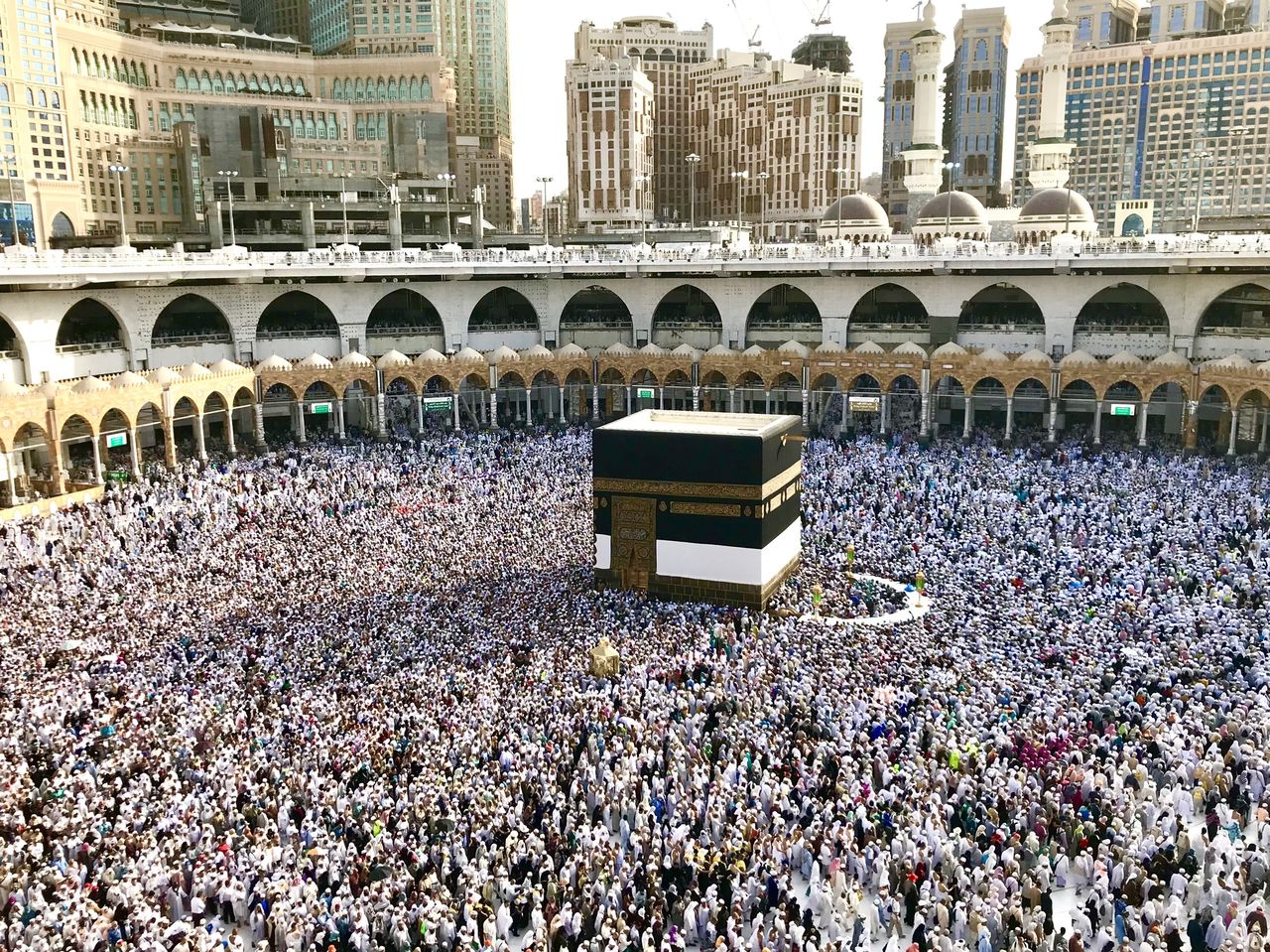 A pilgrimage to Mecca gathers hundreds of thousands of the faithful.