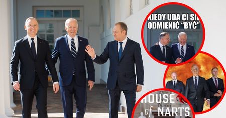Fala memów po spotkaniu Andrzeja Dudy i Donalda Tuska z Joe Bidenem. Oto najlepsze