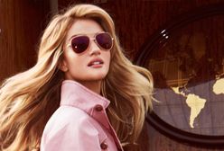 Lotniskowa moda Rosie Huntington-Whiteley w "InStyle"