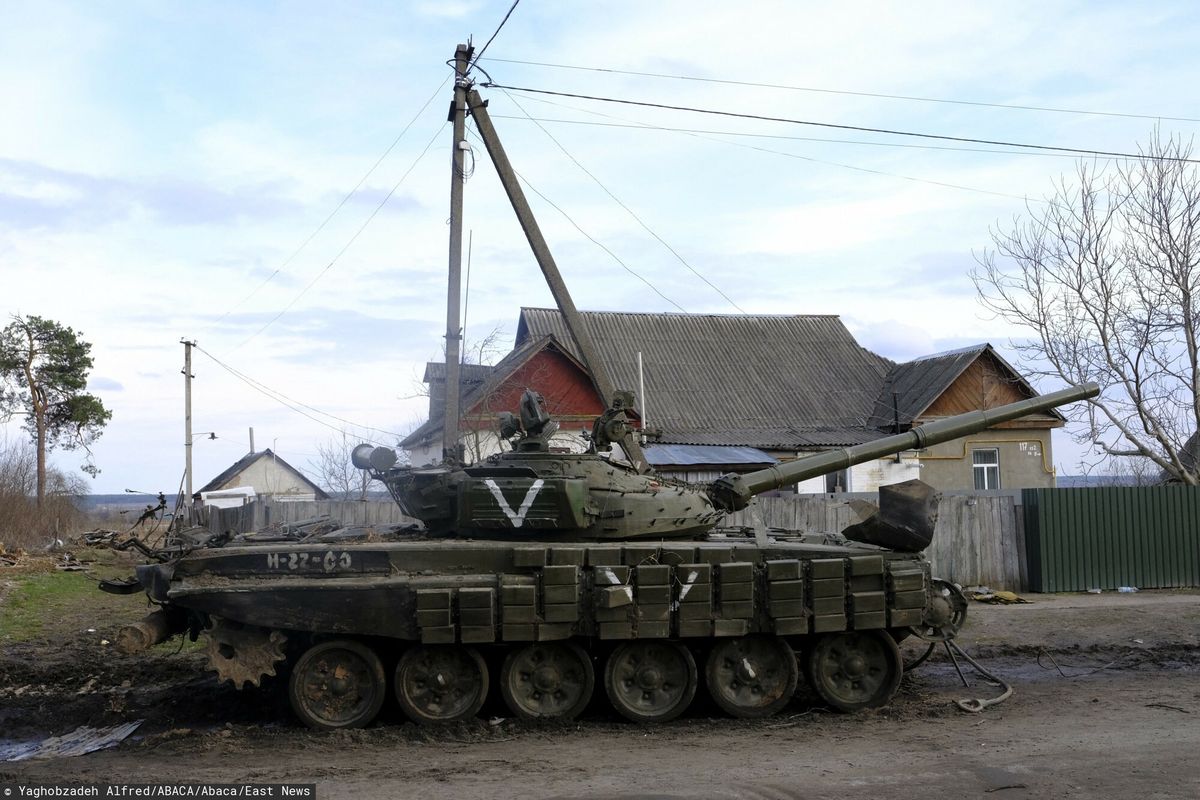 Wojna w Ukrainie - zniszczony rosyjski sprzęt wojskowy 