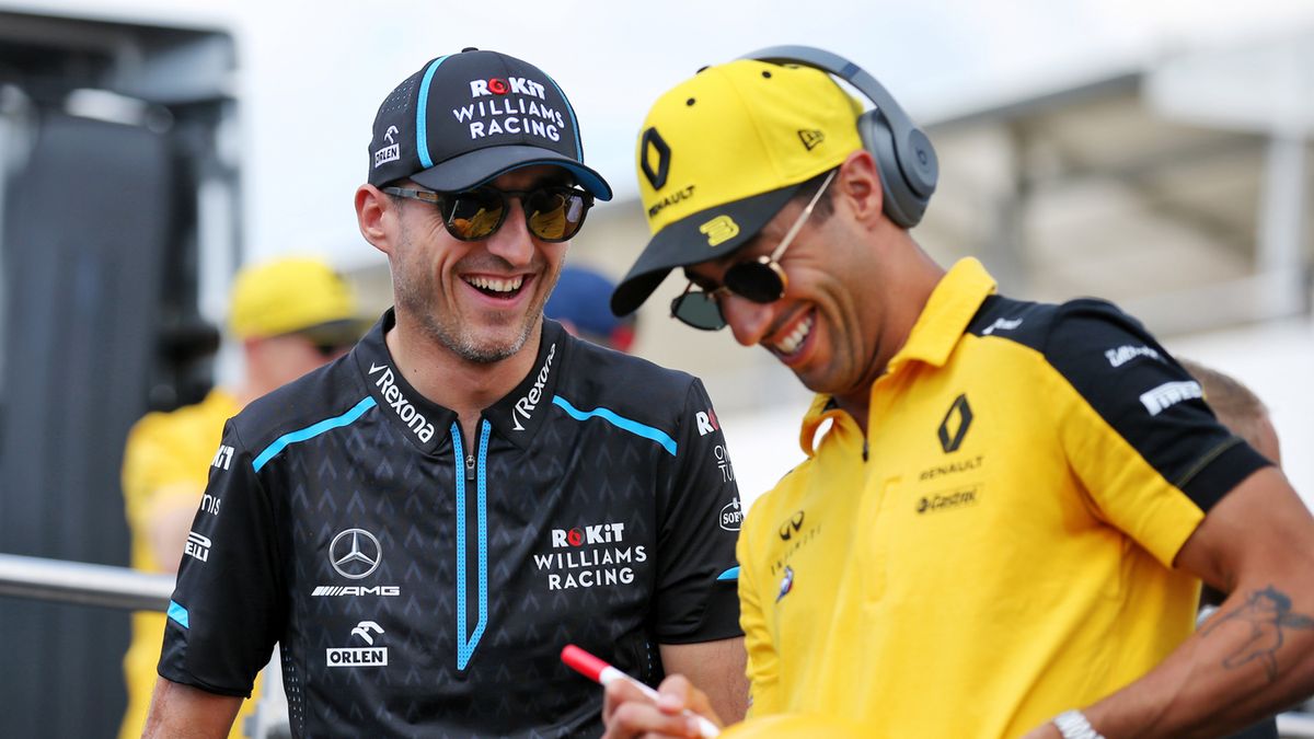 Zdjęcie okładkowe artykułu: Materiały prasowe / Williams / Na zdjęciu: Robert Kubica (po lewej) i Daniel Ricciardo
