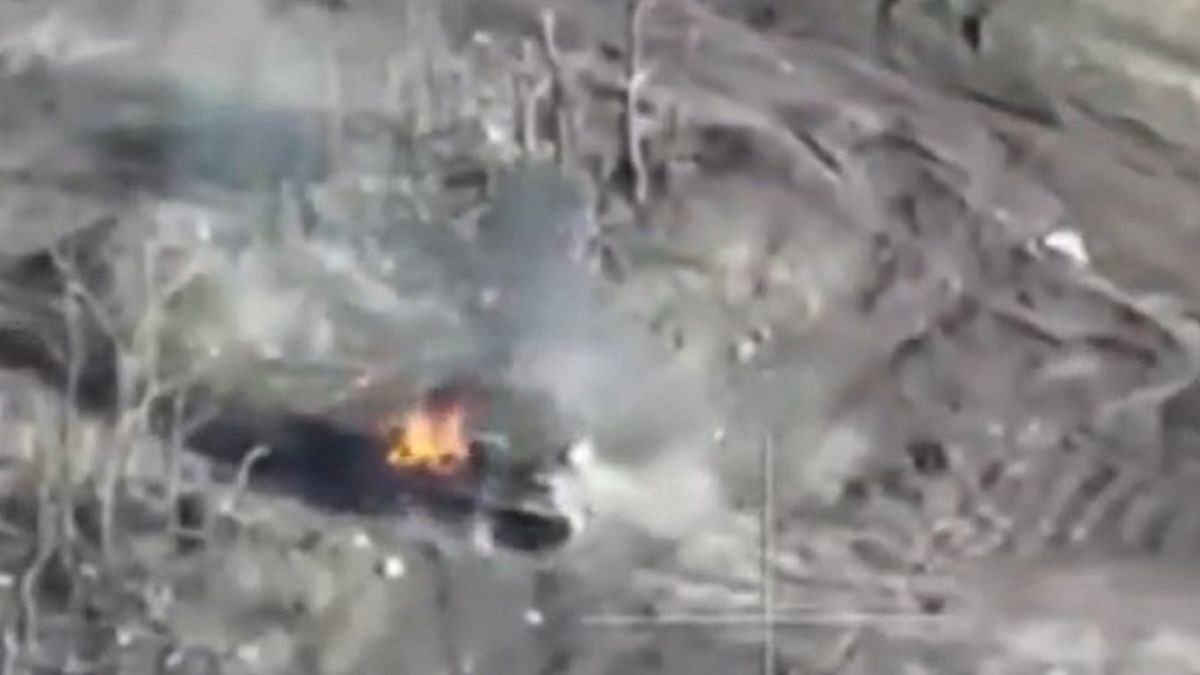 Ukraińcy niszczą rosyjski sprzęt.