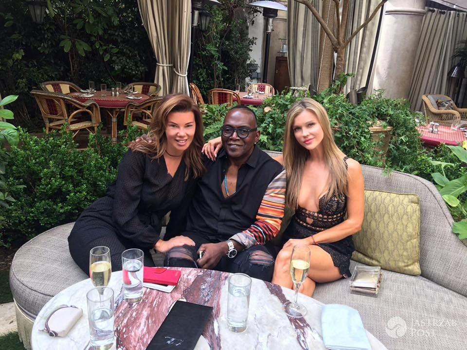 Edyta Górniak, Randy Jackson i Joanna Krupa na obiedzie