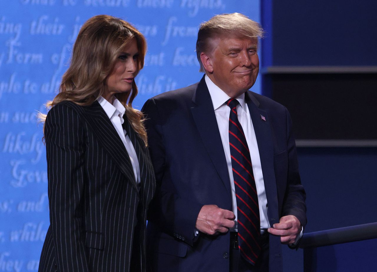 Melania Trump podczas debaty prezydenckiej. Jej mowa ciała wiele zdradza