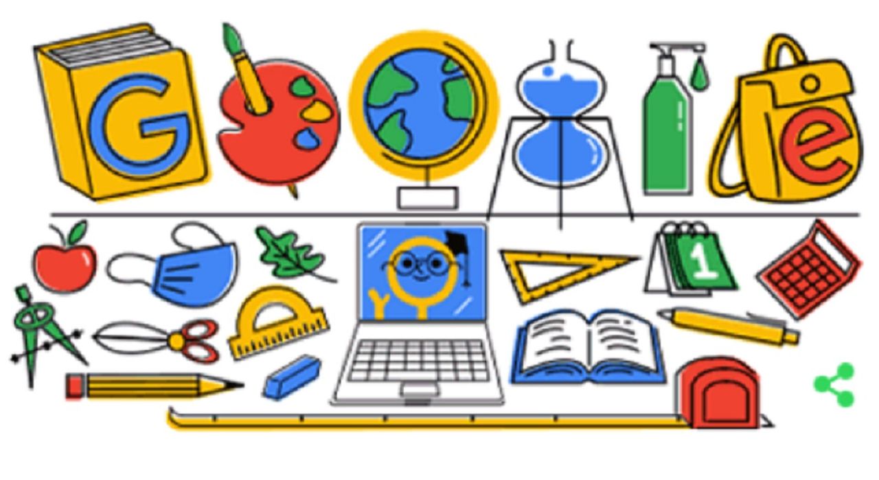 Google Doodle na 1 września. Przeglądarka przypomina o początku roku szkolnego