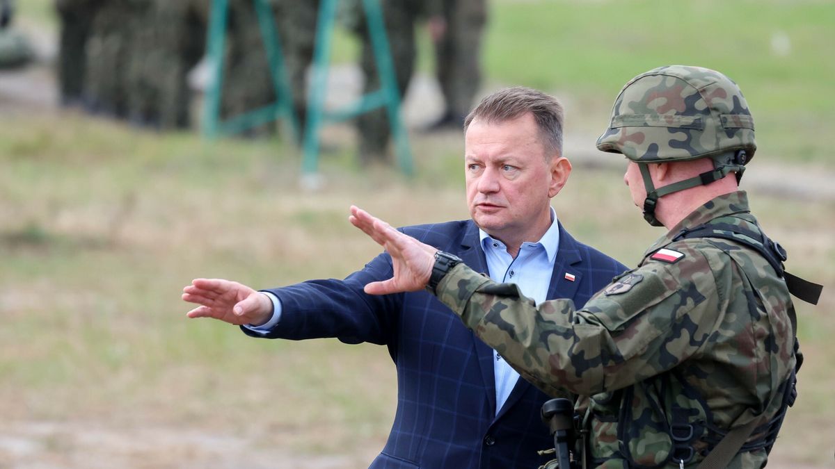 Spotkanie ministra B?aszczaka z ?o?nierzami
12.10.2023 Warszawa Spotkanie szefa MON z zolnierzami
fot Jacek Dominski/REPORTER
n/z: Mariusz Blaszczak
Jacek Dominski/REPORTER