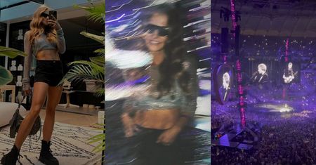 Anna Lewandowska w krótkim topie i szortach bawi się na koncercie Eda Sheerana (FOTO)
