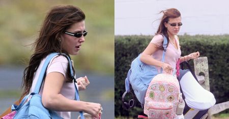 Obwieszona torbami Millie Bobby Brown pędzi z adoptowaną córką do prywatnego odrzutowca