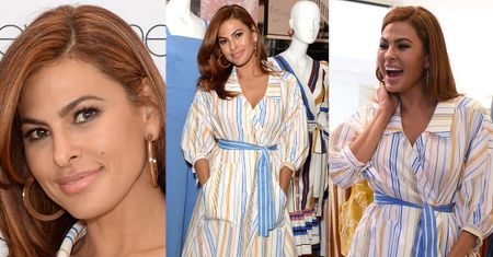 Dawno niewidziana Eva Mendes dorabia w sklepie z ubraniami
