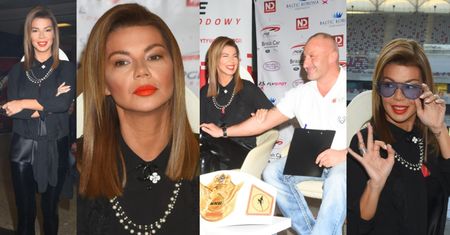 Edyta Górniak w lateksie i czerwonych kozaczkach promuje galę boksu Najmana (ZDJĘCIA)