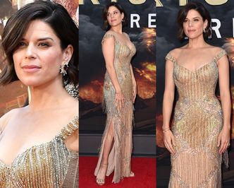 Gwiazda filmów "Krzyk" błyszczy na premierze