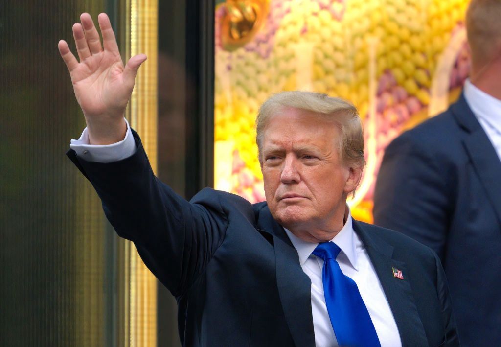 Donald Trump po opuszczeniu sądu