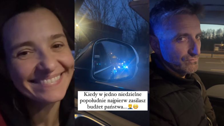 Joanna Koroniewska i Maciej Dowbor zostali ZATRZYMANI przez POLICJĘ. "Kiedy w jedno popołudnie najpierw ZASILASZ budżet państwa" (FOTO)