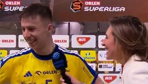 Nagle musieli przerwać wywiad. "Kolejny dżentelmen"