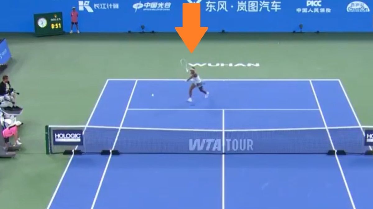 Twitter / WTA / Coco Gauff w meczu z Jessicą Pegulą