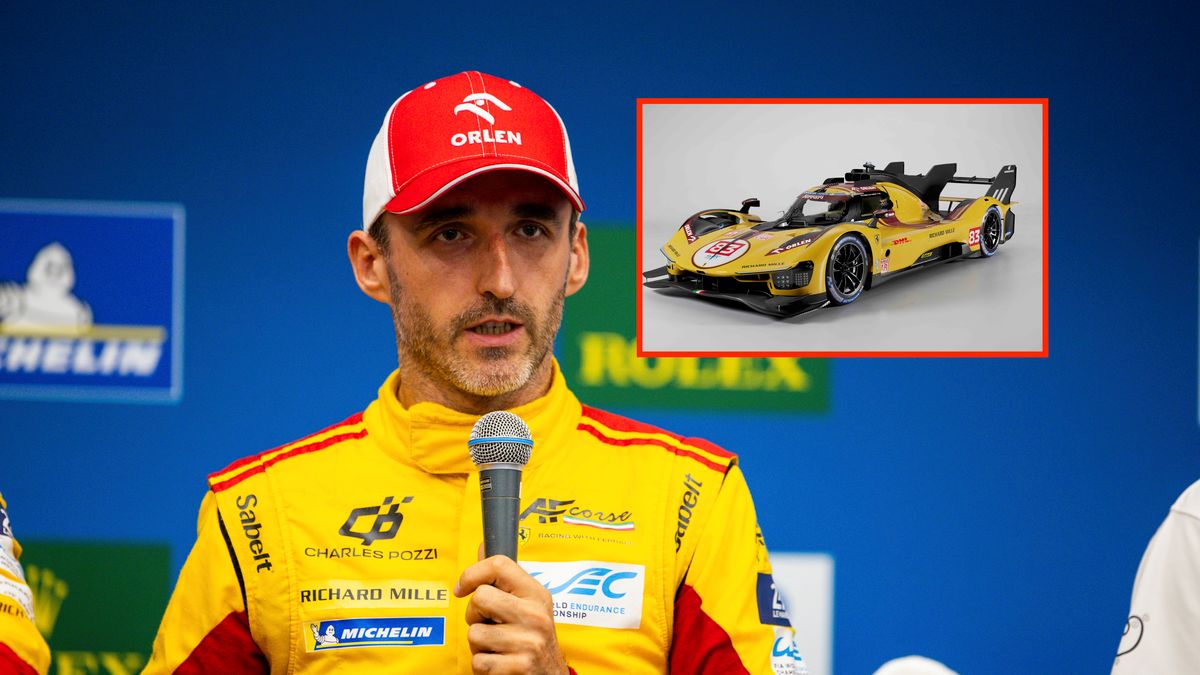 Materiały prasowe / WEC / AF Corse / Na zdjęciu: Robert Kubica, w prostokącie Ferrari 499P