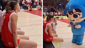 Sceny po meczu Polek. Siedziały załamane. Nagle podeszła maskotka