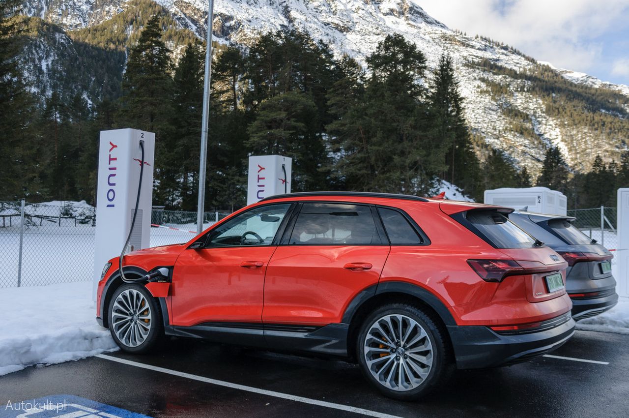 Audi e-tron jest najpopularniejszym nowym autem w Norwegii.