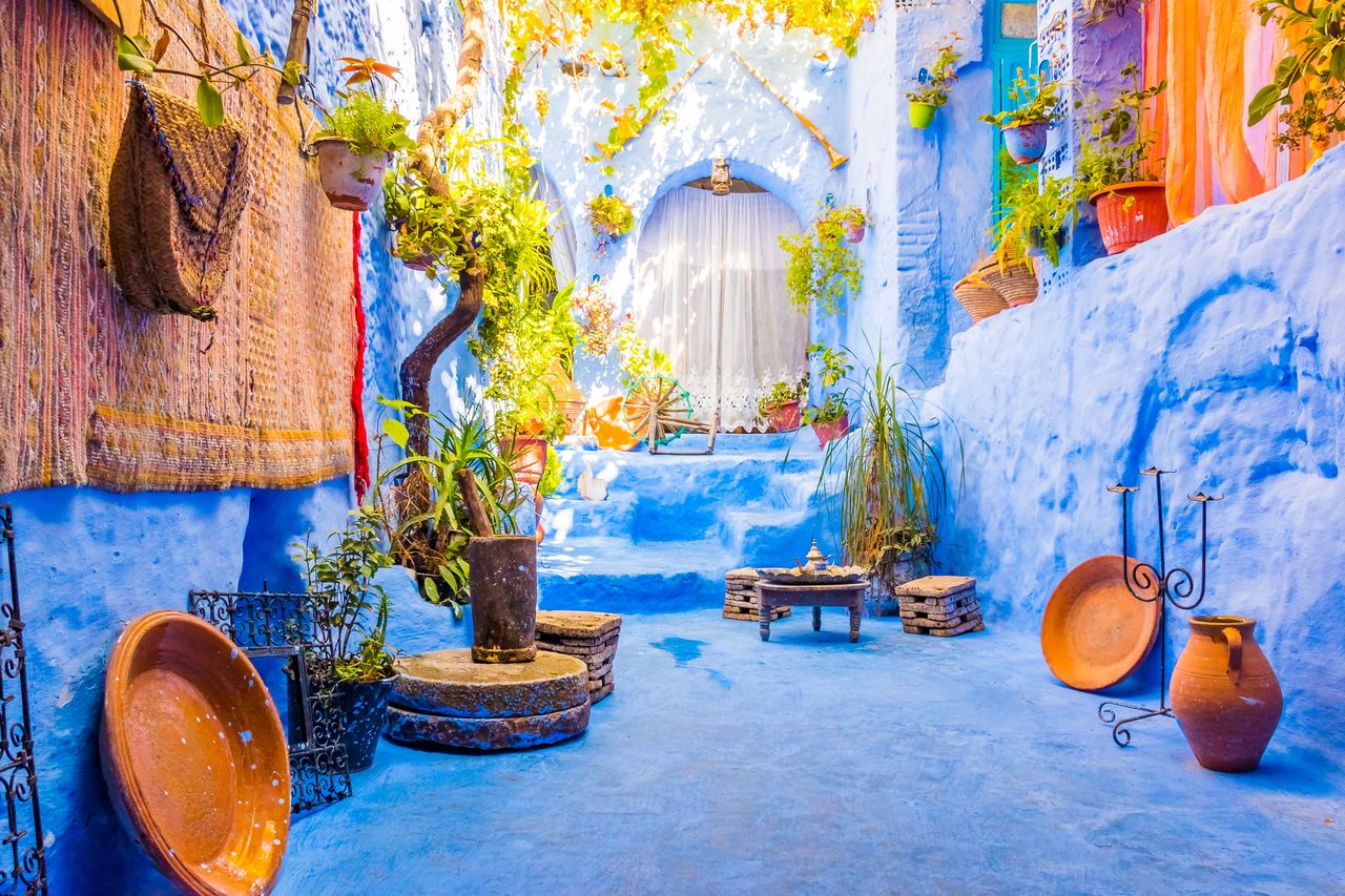Morocco delights with beautiful weather and magnificent architecture.
