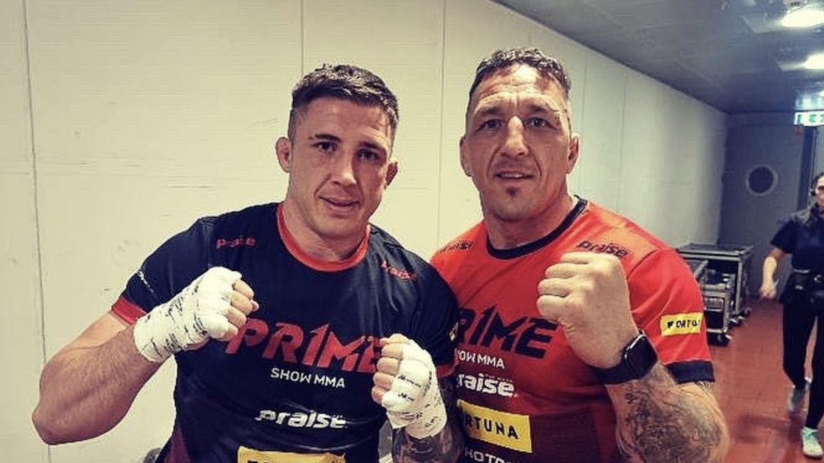 Norman Parke (z lewej) narobił zamieszania w Fame MMA