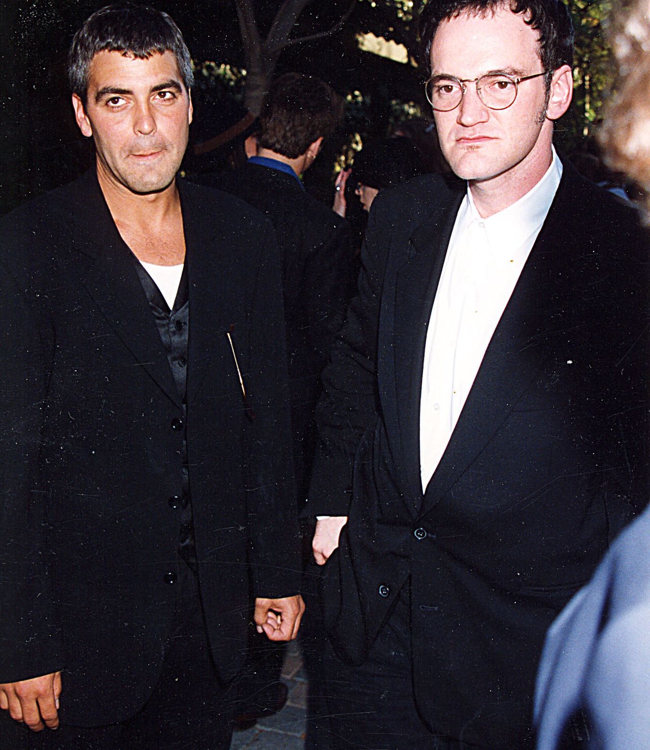 George Clooney and Quentin Tarantino in 1995