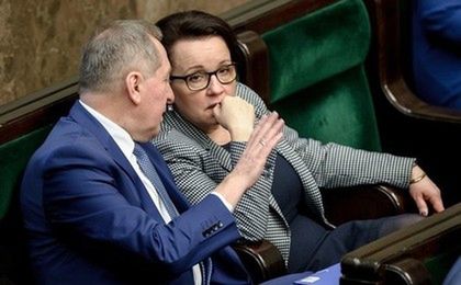 Likwidacja gimnazjów. Protest przed Ministerstwem Edukacji Narodowej