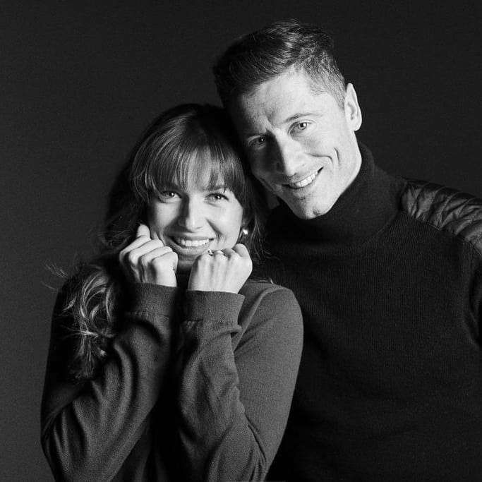 Anna Lewandowska i Robert Lewandowski  - Walentynki 2019