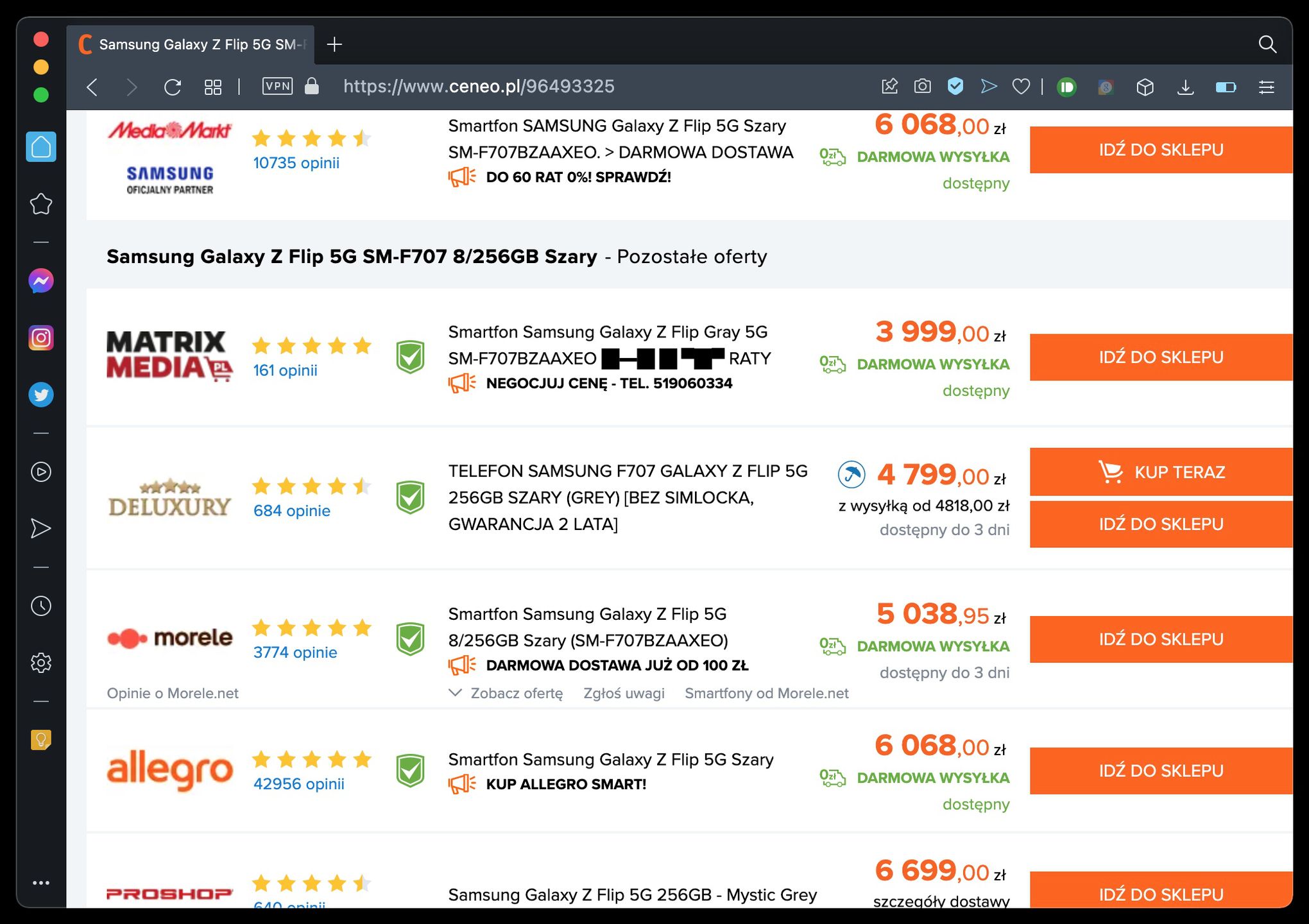 Samsung Galaxy Z Flip 3 jest tańszy od poprzedników. Co zatem z ich cenami? 2