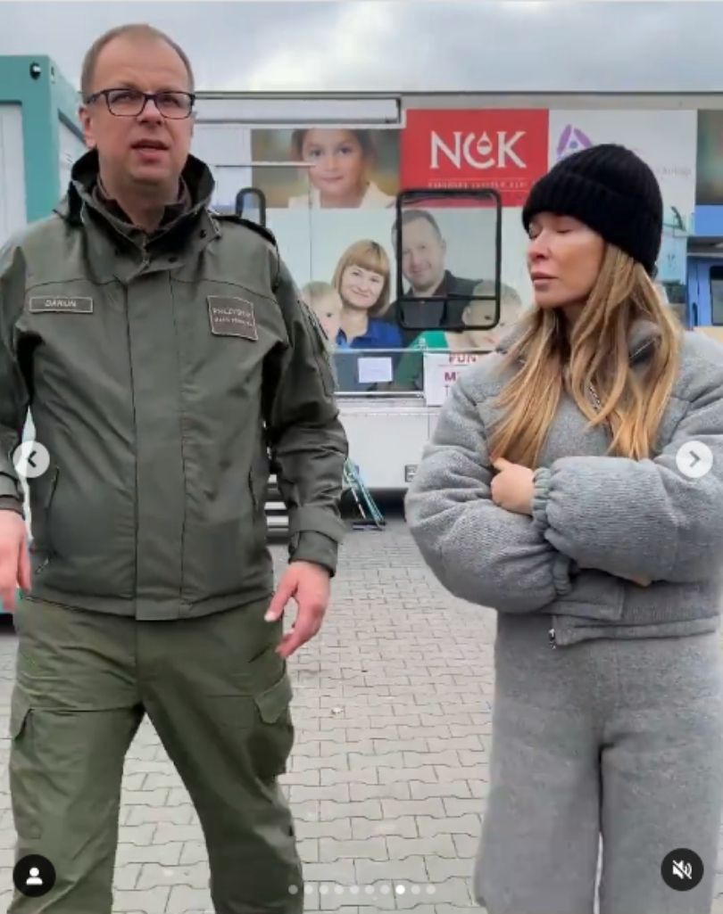 Joanna Przetakiewicz odwiedziła uchodźców w Przemyślu