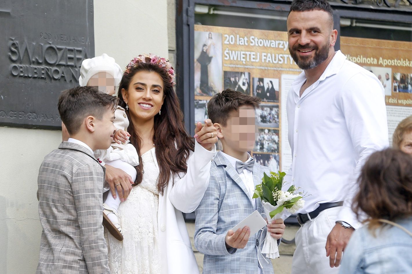 Komunia synów Mai i Grzegorza Hyży, maj 2022 r.