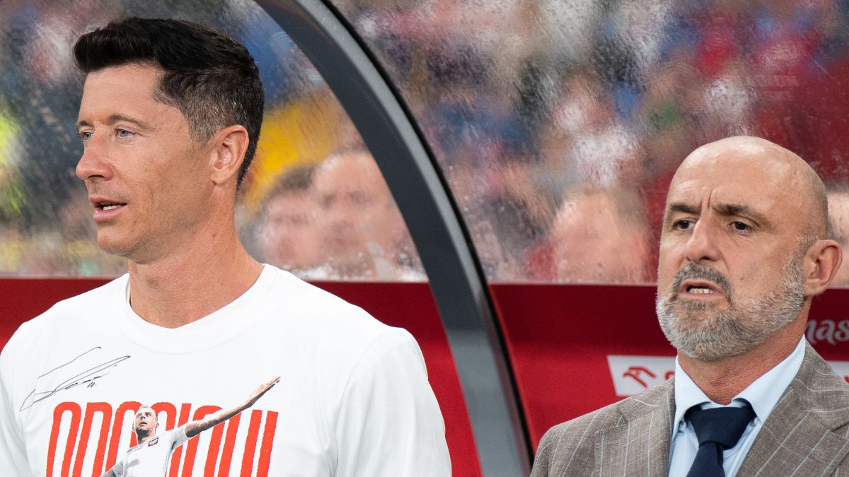 Robert Lewandowski i Michał Probierz