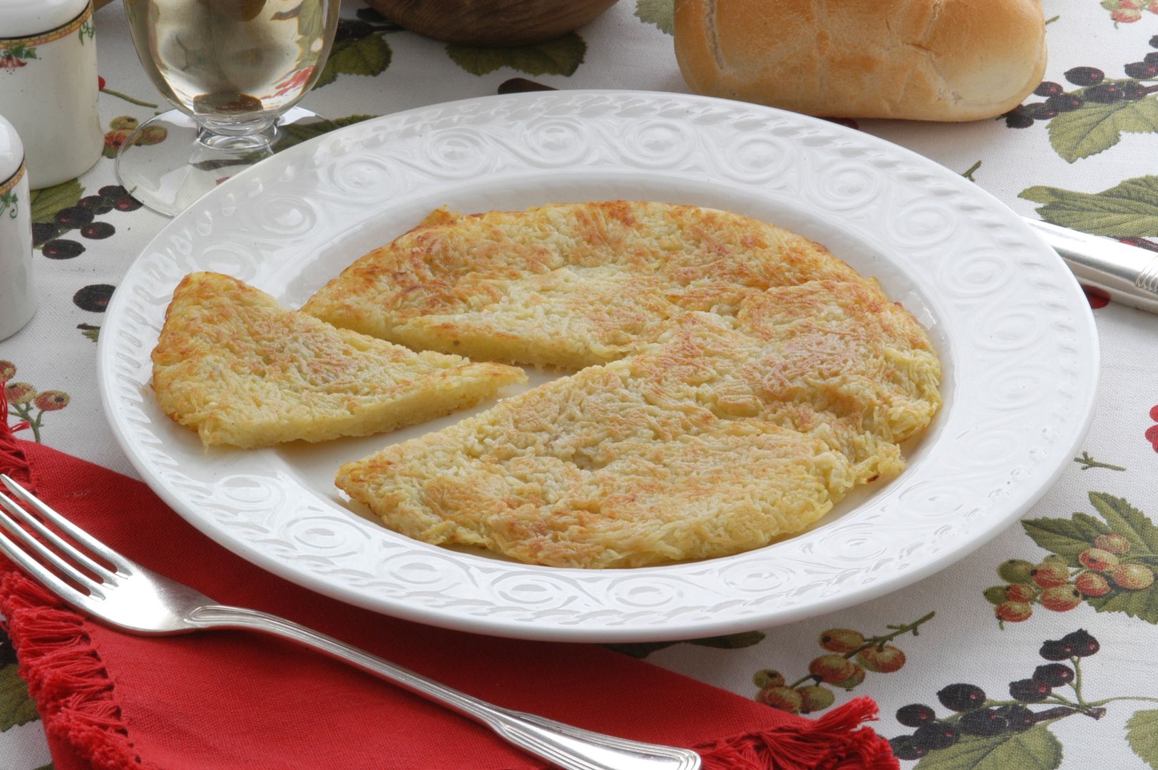 Placek ziemniaczany z halloumi
