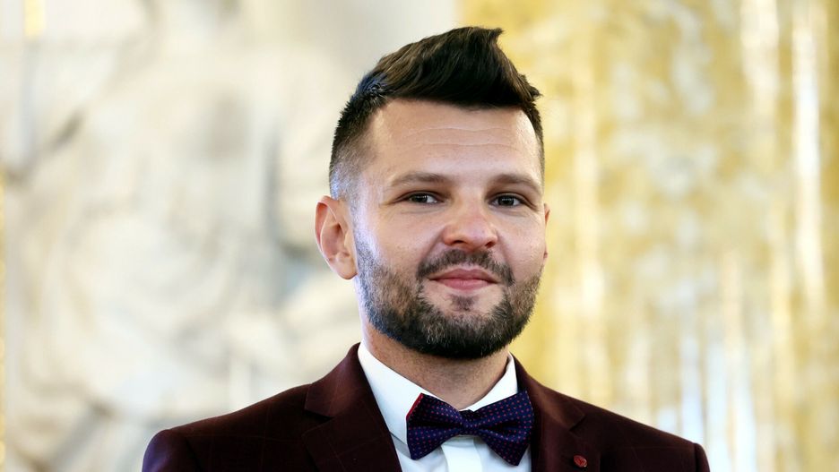 Dariusz Martynowicz podczas Gali Nauczyciel Roku 2021
