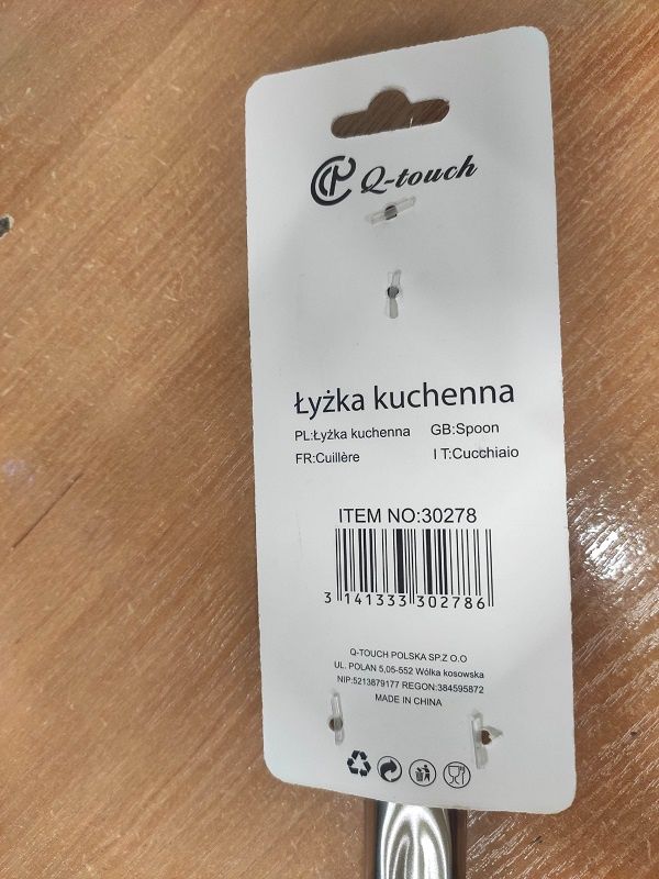 Łyżka niebezpieczna dla zdrowia