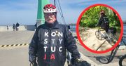Majówka Lecha Wałęsy. "Wspaniała pogoda na rower"