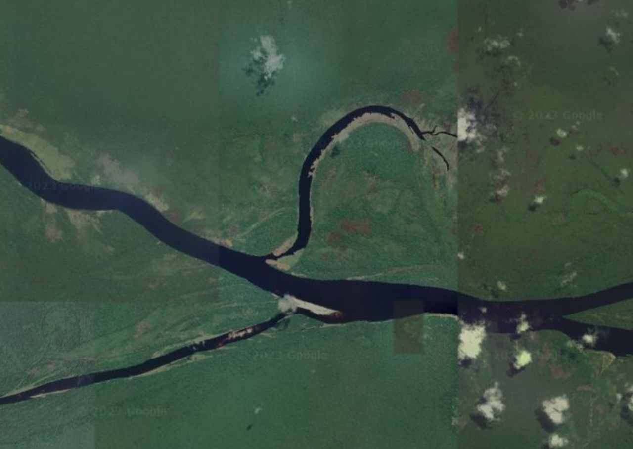 The Ruki River in the Democratic Republic of Congo