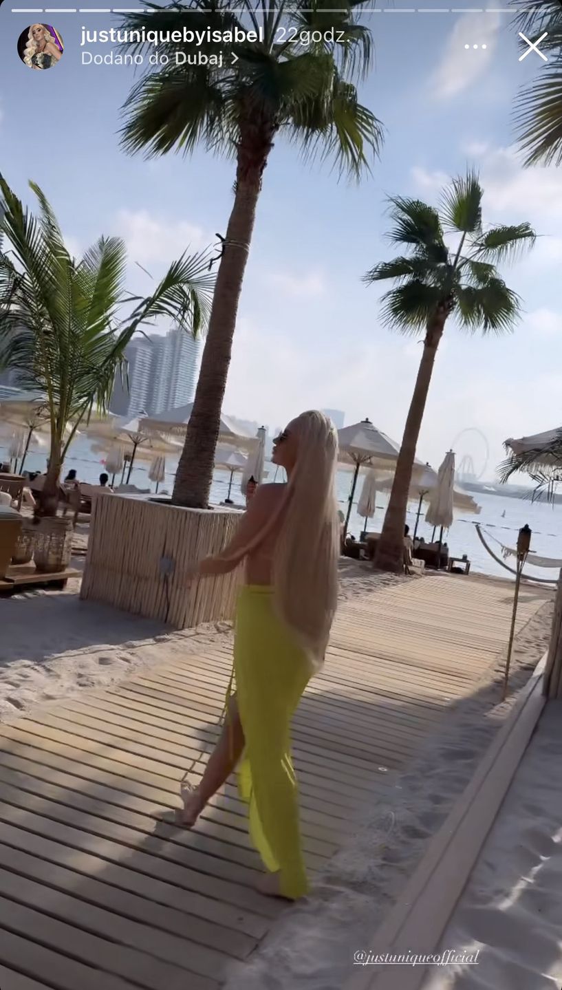 Izabela Macudzińska wypoczywa w Dubaju