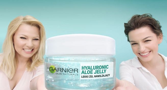 Katarzyna Bujakiewicz i Agnieszka Więdłocha reklamują żel nawilżający Garnier (wideo)