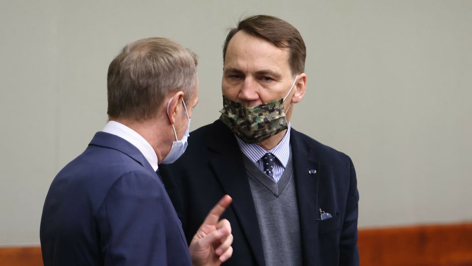 Donald Tusk i Radosław Sikorski