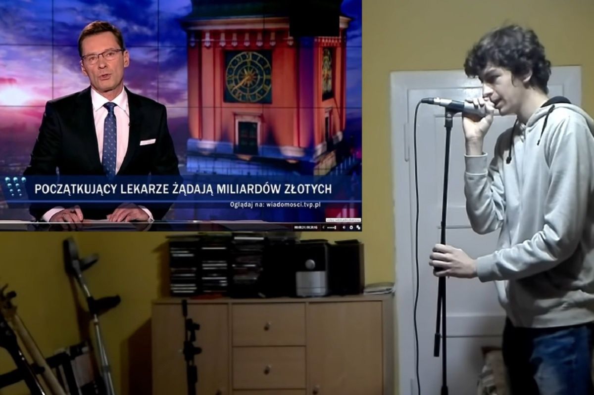 To nagranie jest hitem sieci. Paski z TVP jako piosenka