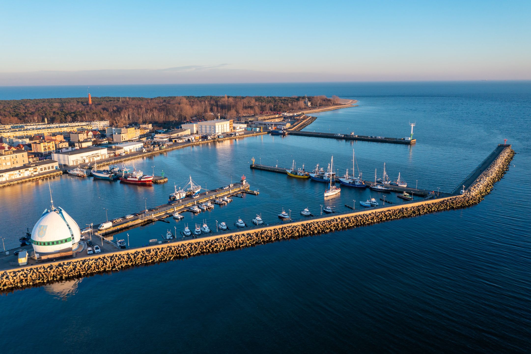 Zatoka Gdańska, port w Helu