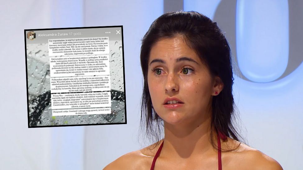 Aleksandra Żuraw z "Top Model" pomogła kobiecie na autostradzie